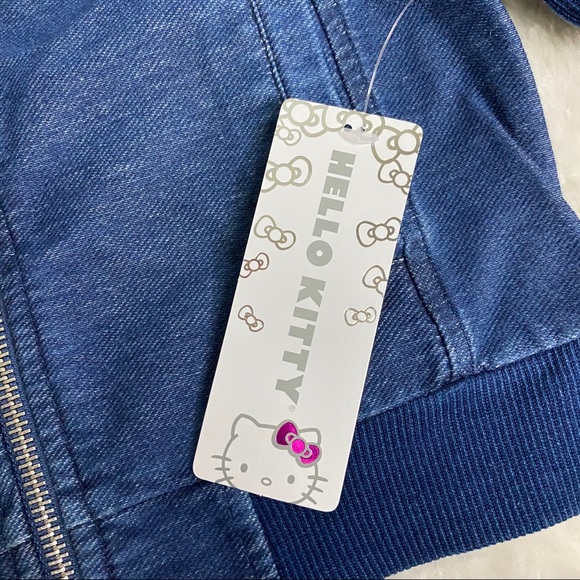 Hello Kitty by Sanrio Kids Jean Jacket sz 4 - Picture 5 of 9